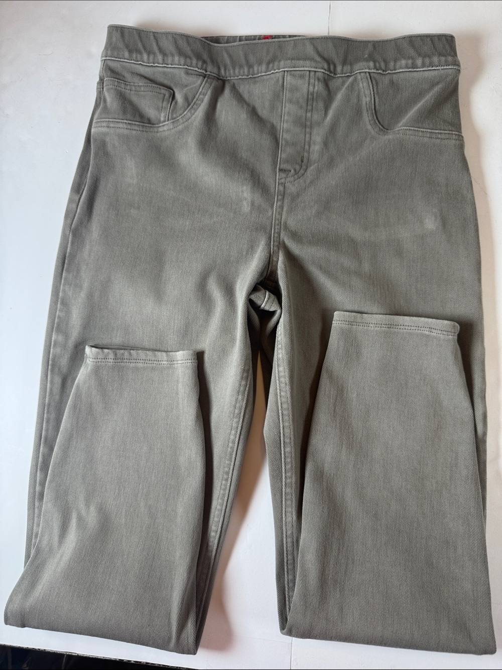 SPANX womens Slim Jeans in Light Gray